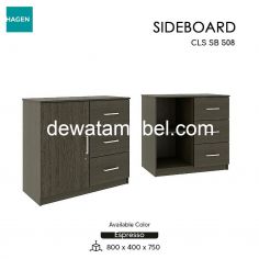 Multipurpose Cabinet  Size 80 - Garvani CLS SB 508 / Espresso